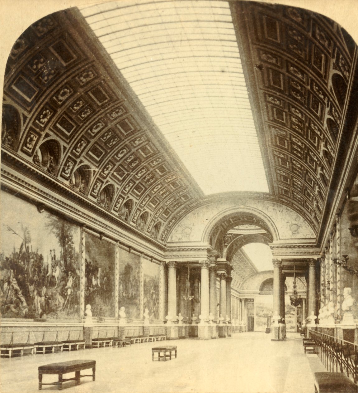 Galería de Batallas, Versalles, c. 1900 de Underwood and Underwood