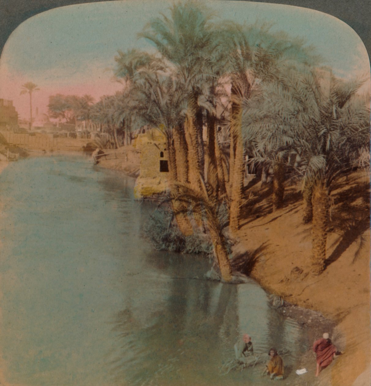 En el Fayum, el oasis más rico de Egipto en el río Bahr Yussef, 1902 de Underwood and Underwood