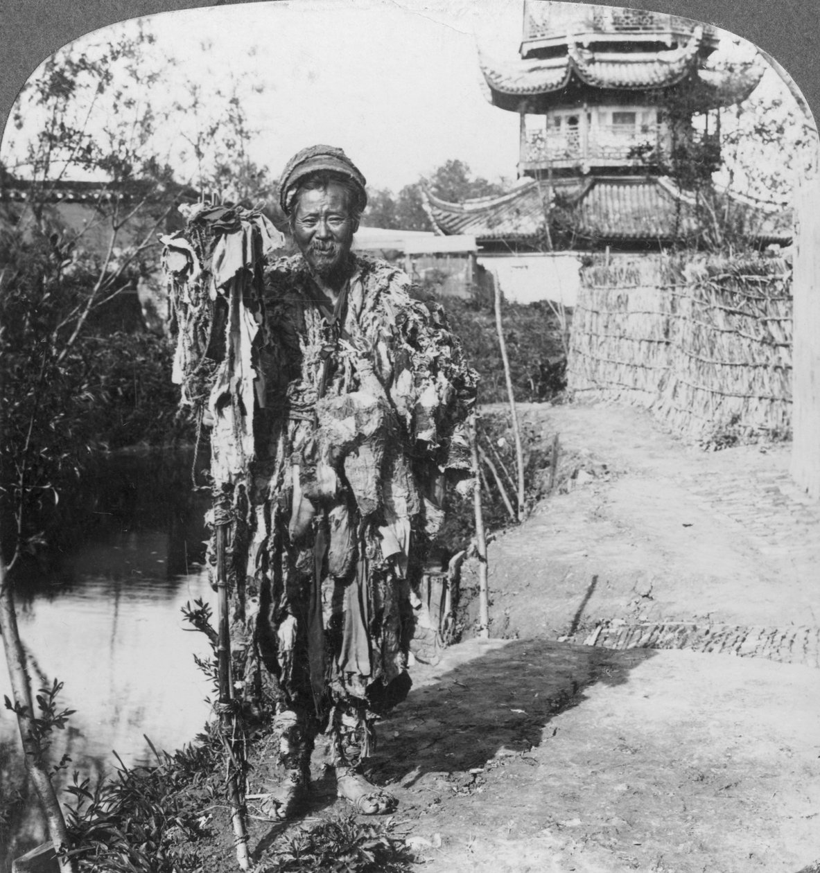 Rey de los mendigos, Loong Wah, China, finales del siglo XIX o principios del XX de Underwood and Underwood