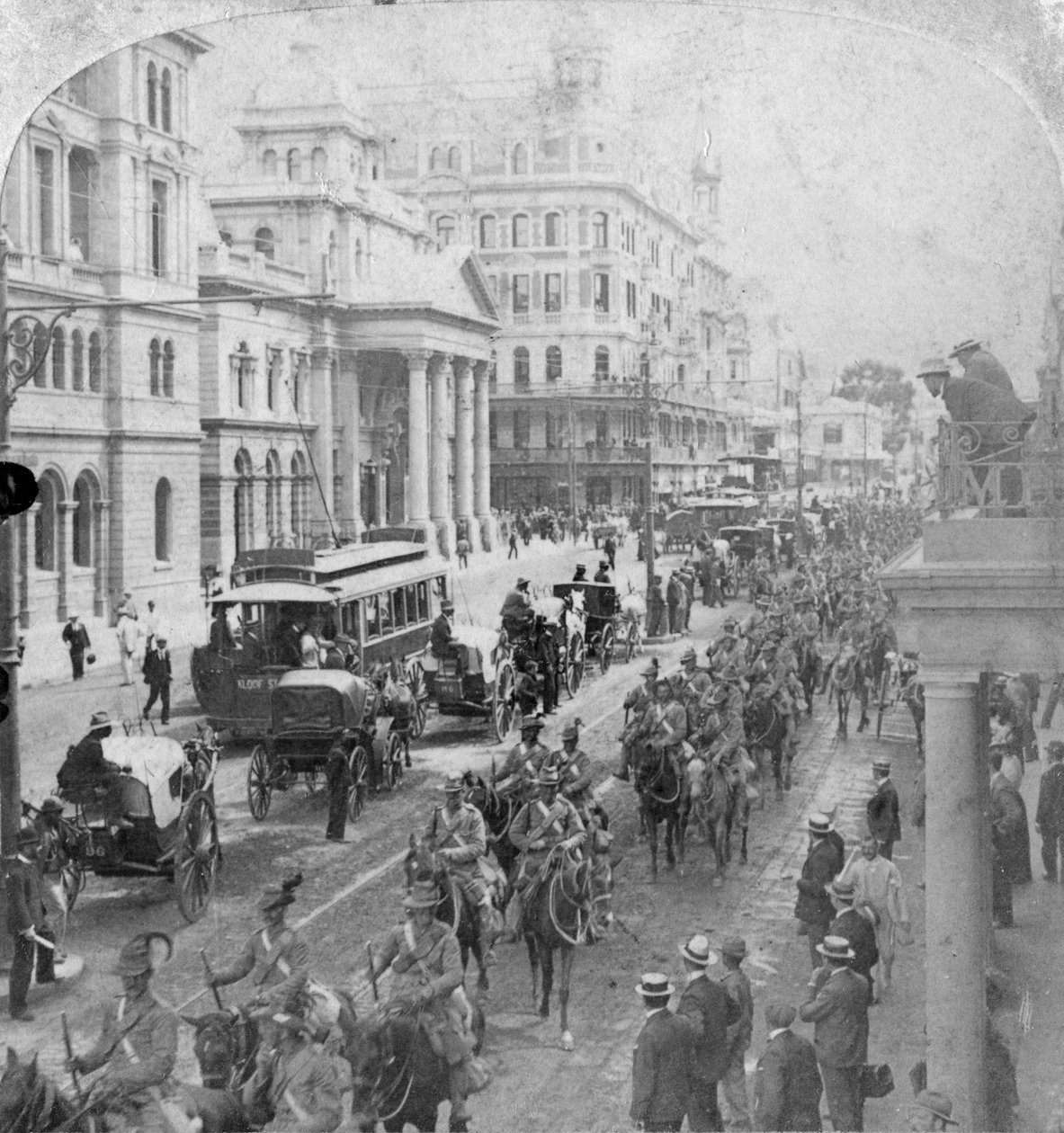 Caballería Ligera Sudafricana, Ciudad del Cabo, Sudáfrica, Segunda Guerra Bóer de Underwood and Underwood
