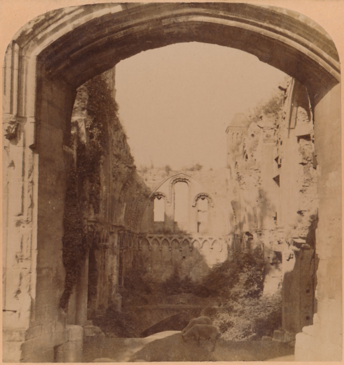 Capilla de San José, Abadía de Glastonbury, siglo VI, 1900 de Underwood and Underwood