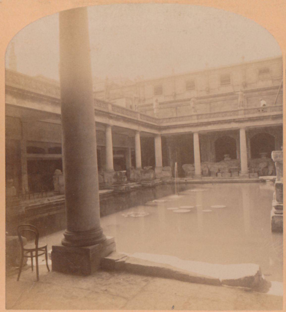 El antiguo baño romano, Bath, Inglaterra, 1900 de Underwood and Underwood