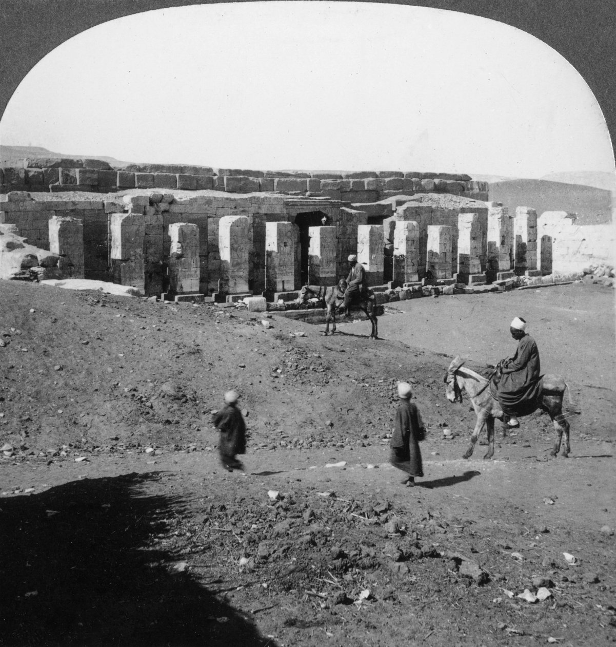 El templo de Sethos I, Abidos, Egipto, 1905 de Underwood and Underwood
