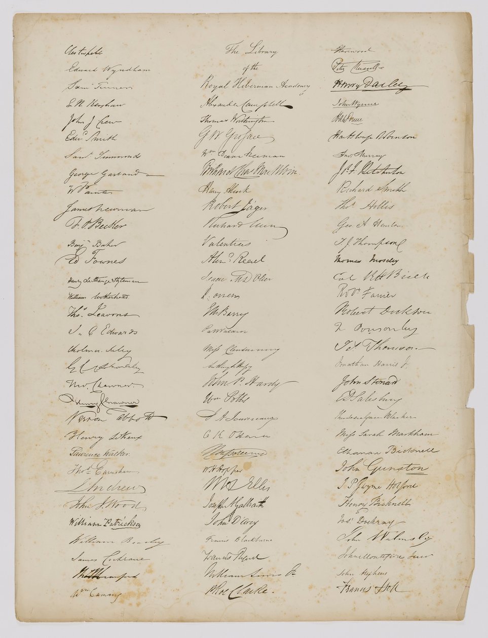 The Library of the Royal Hibernian Academy (página del libro) de Unidentified (European)