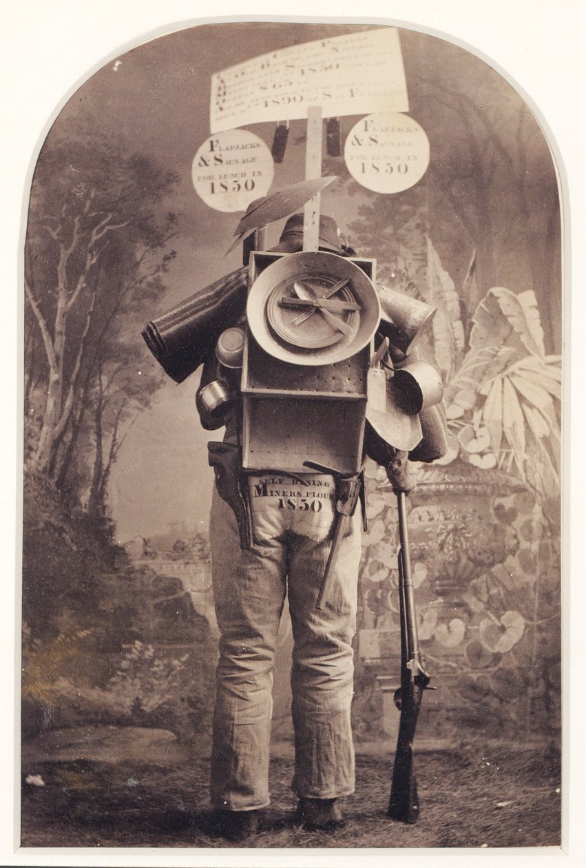 ["Forty-niner" Street Advertiser in Studio, San Francisco] de Unidentified