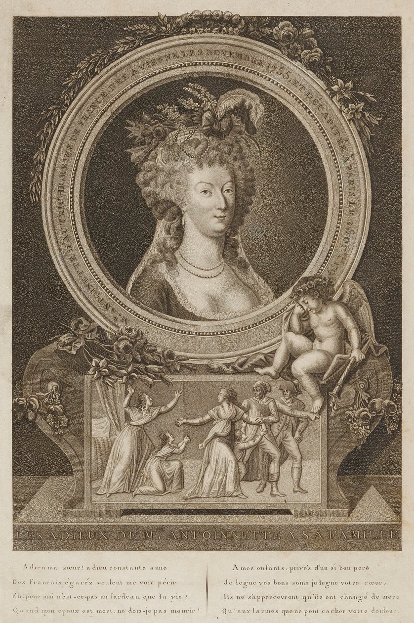 La despedida de María Antonieta de su familia de Unidentified