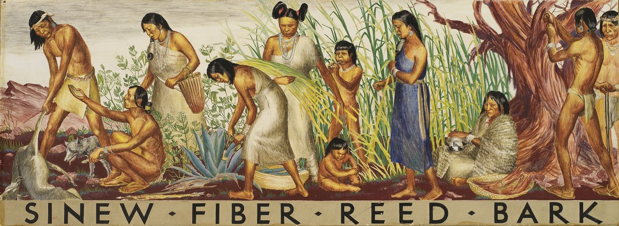 Sinew, Fiber, Reed, Bark (estudio mural) de Unidentified