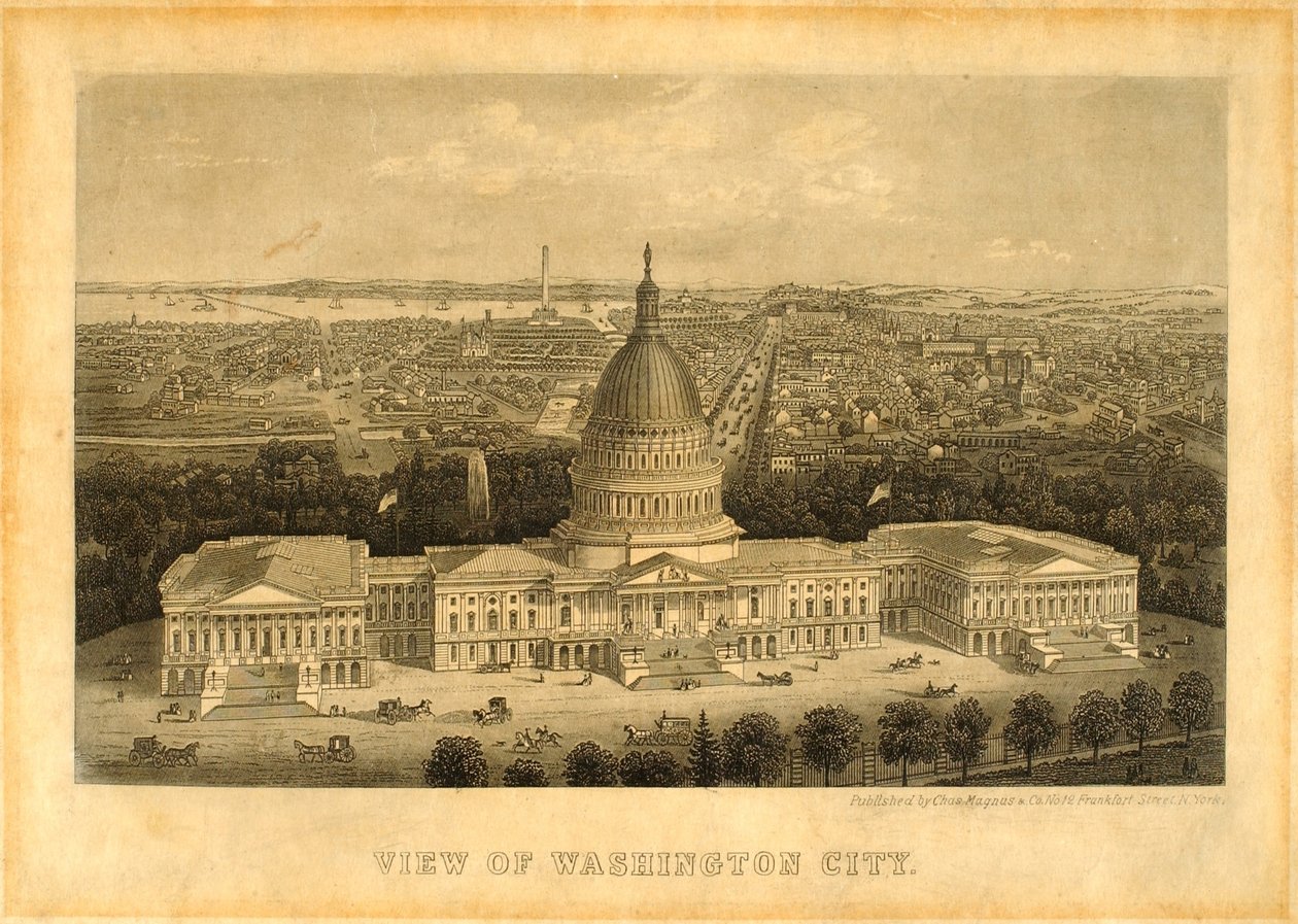 Vista de la ciudad de Washington de Unidentified