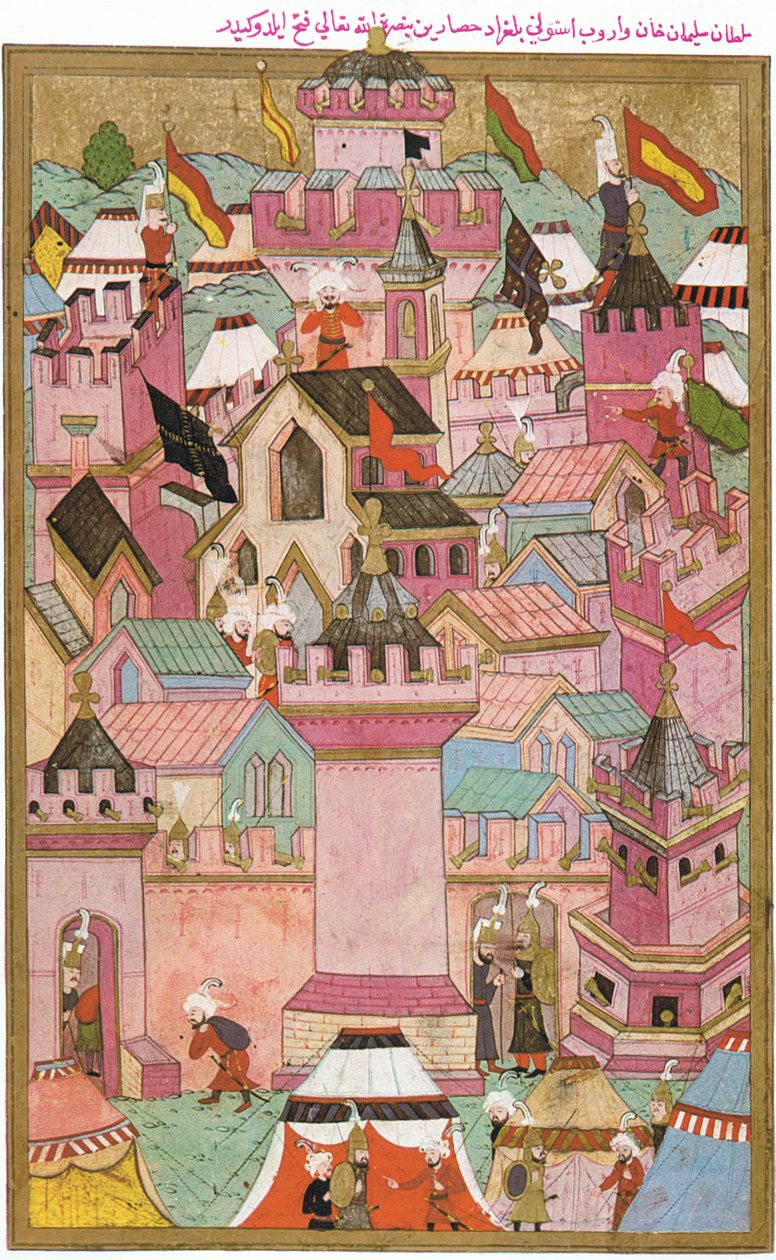 La toma de la fortaleza de Székesfehérvár por los otomanos en 1543 de Unknown