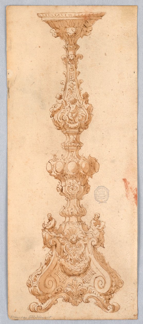 Diseño para un candelabro de Unknown