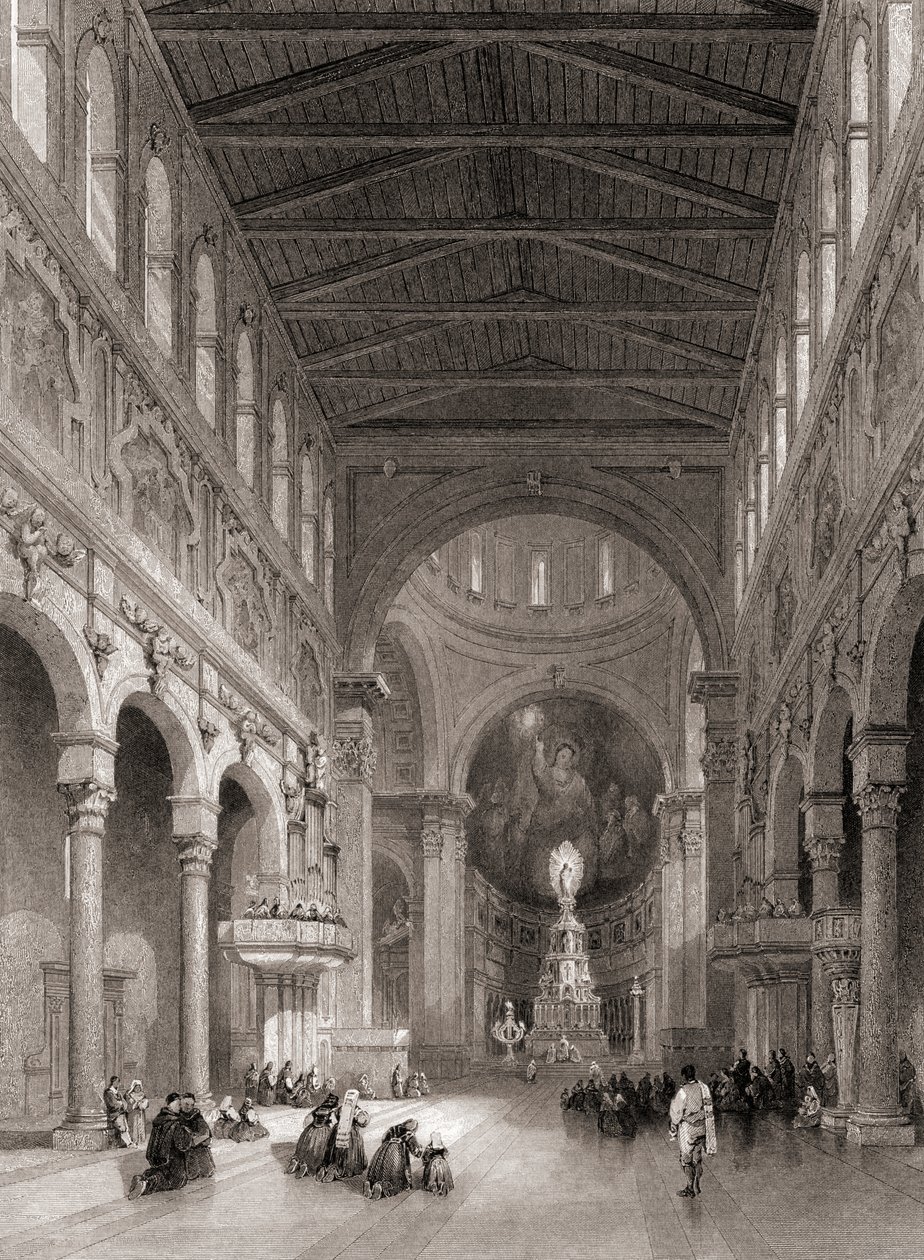 Interior de la Catedral de Mesina, Sicilia, Italia de Unbekannt Unbekannt