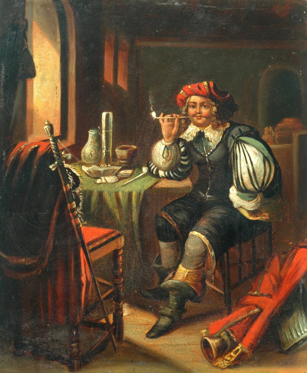 Hombre fumando de Unknown