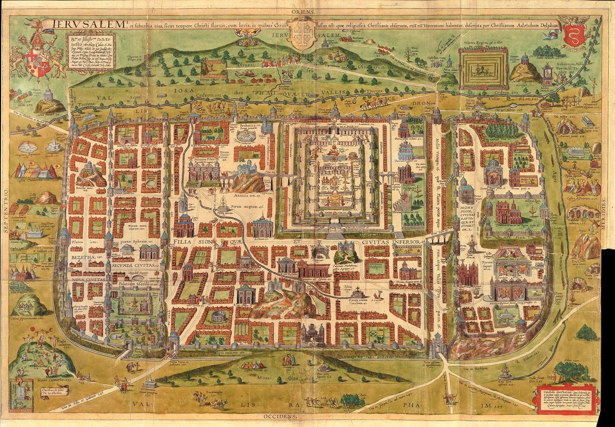 Mapa de Jerusalén de Unbekannt Unbekannt