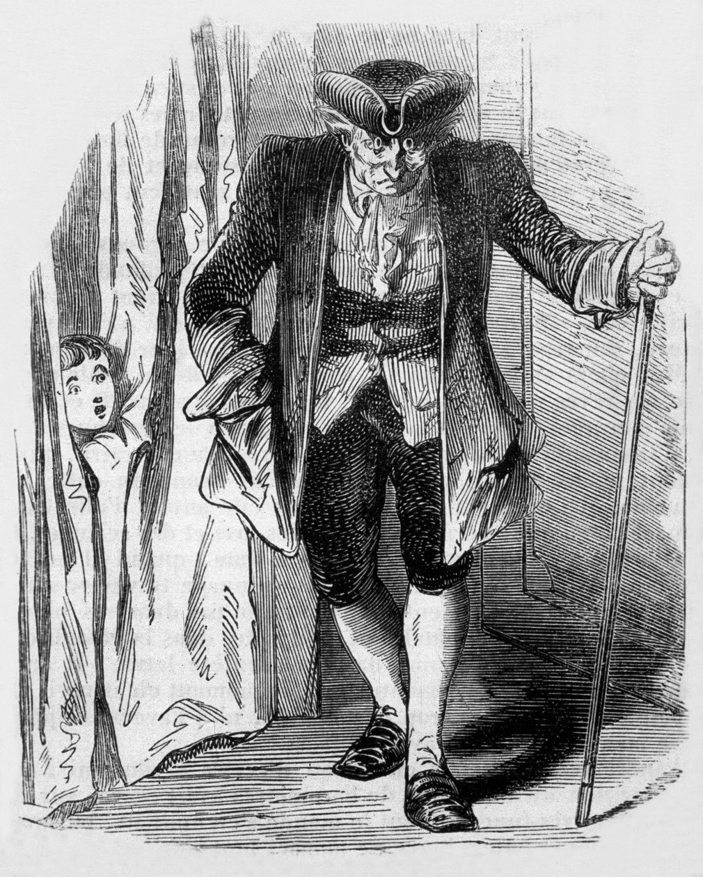 El Hombre de Arena, Coppelius, ilustración de un cuento de E.T.A. Hoffmann en Las Piezas Nocturnas, 1817 de Unbekannt Unbekannt