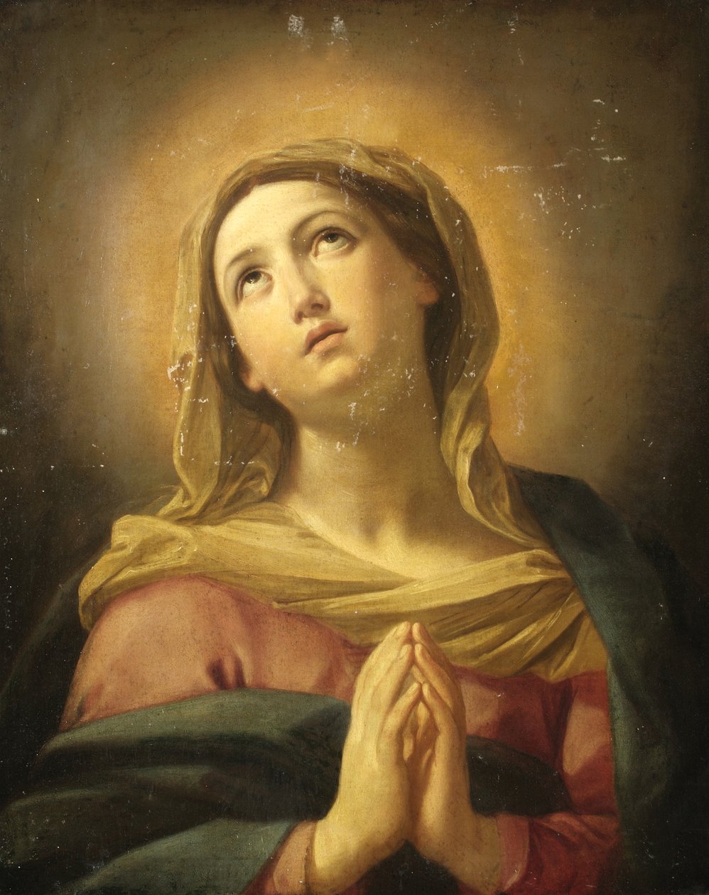La Virgen María rezando de Unbekannt Unbekannt