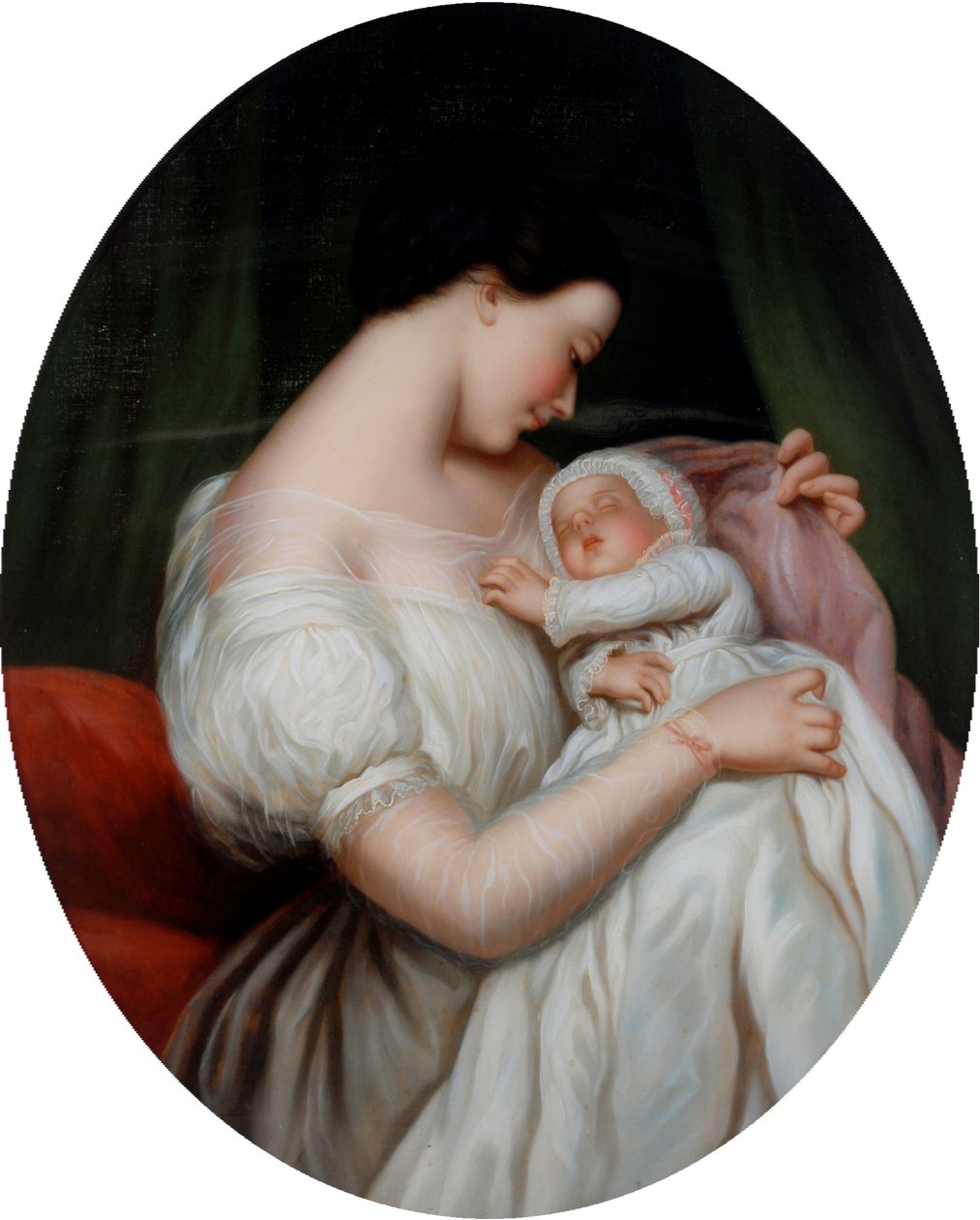 Mujer y niño de Unknown