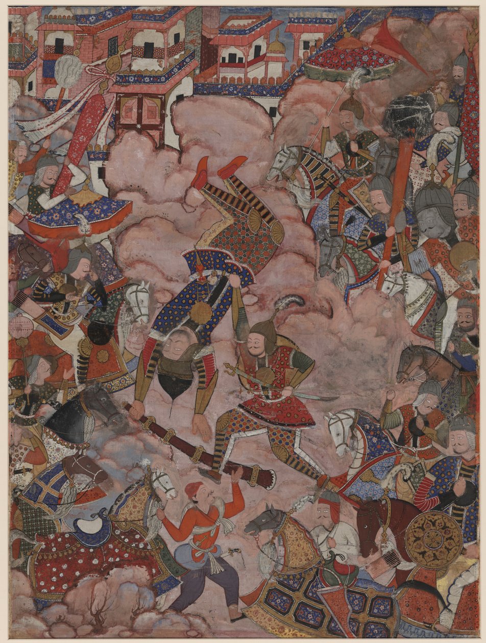 La batalla de Mazandaran de Unknown