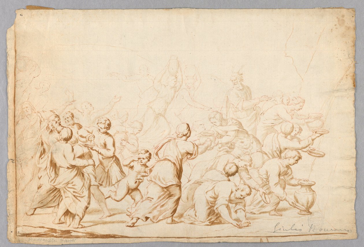 Estudio composicional después de Giulio Romano de Unknown