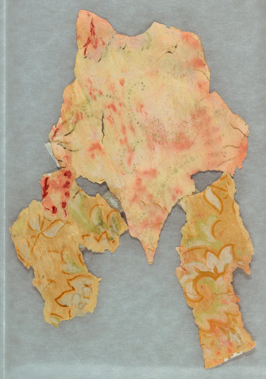 Fragmento de papel pintado (EE.UU.), 1870-1875 de Unknown