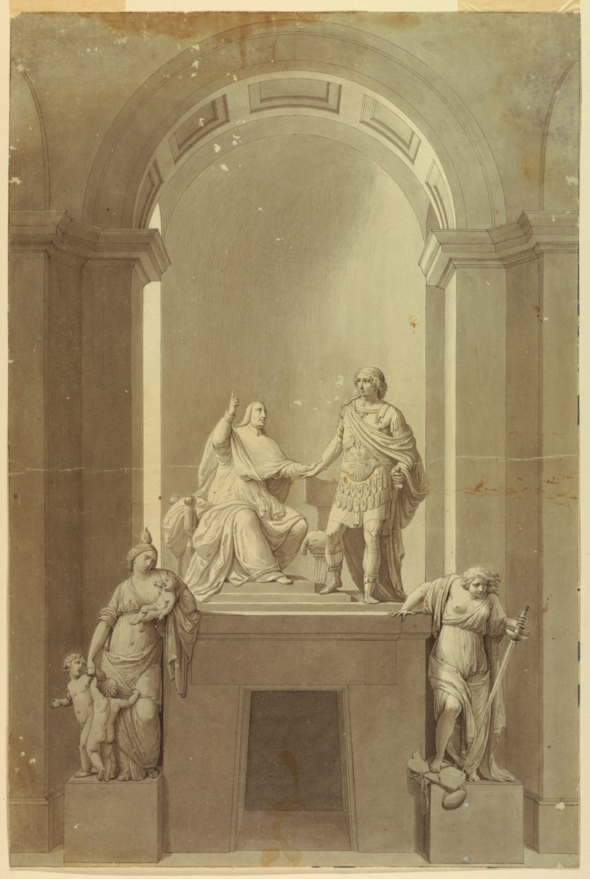 Monumento sepulcral de Enrique Cardenal York (1725-1807) y Carlos Eduardo Estuardo, el “Joven Pretendiente” (1720-1788) de Unknown