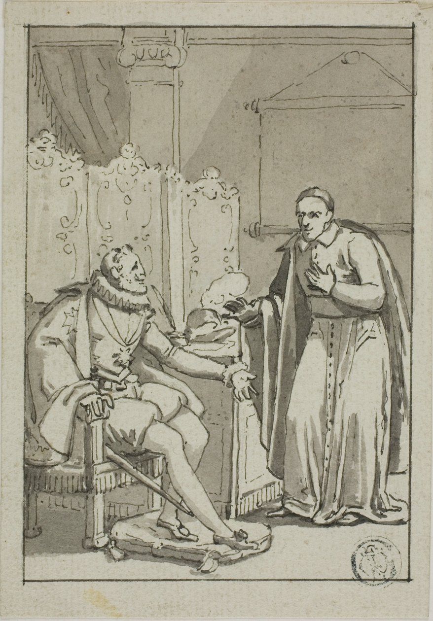 Audiencia del cardenal con Enrique IV de Unknown