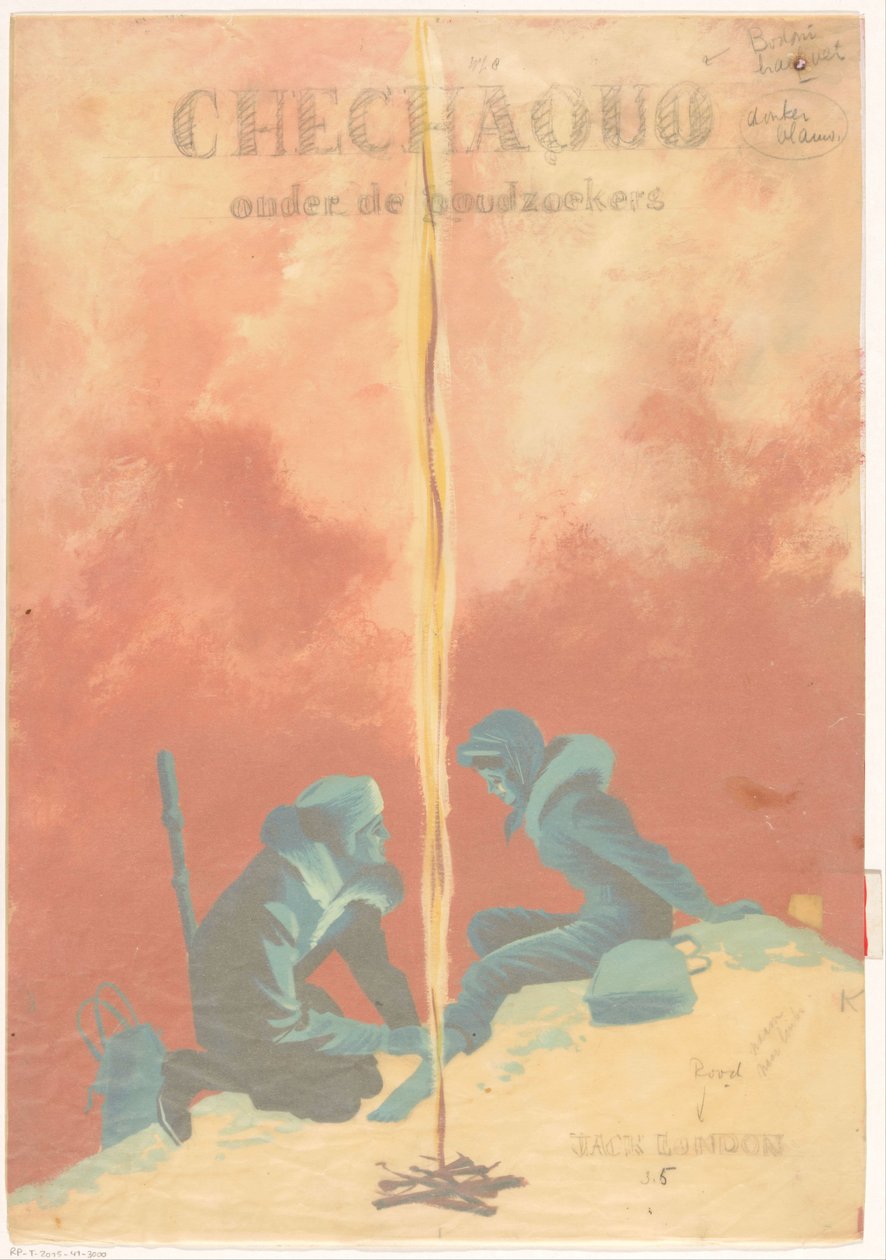 Diseño de banda para: Jack London, Chechaquo entre los buscadores de oro (Chechaquo y los viejos), 1958 de Unknown