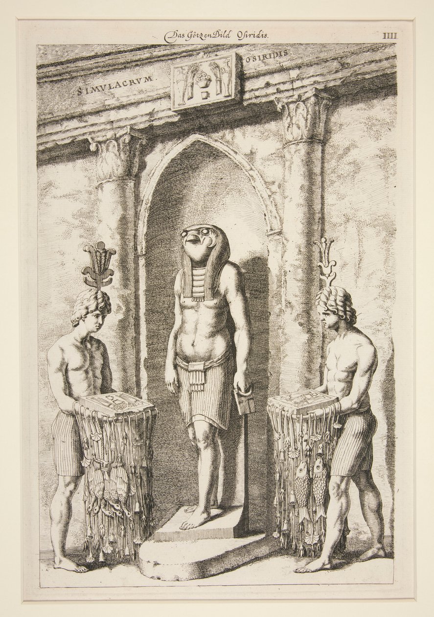 Das Gotzenbild Osiridis [El Templo de Osiris] de Unknown