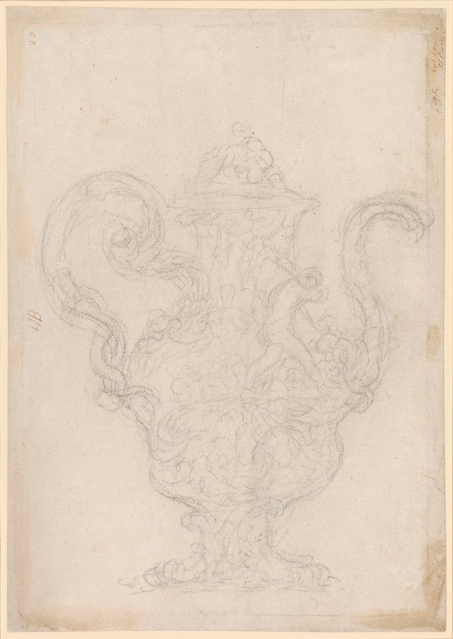 Diseño para una jarra elaborada de Unknown