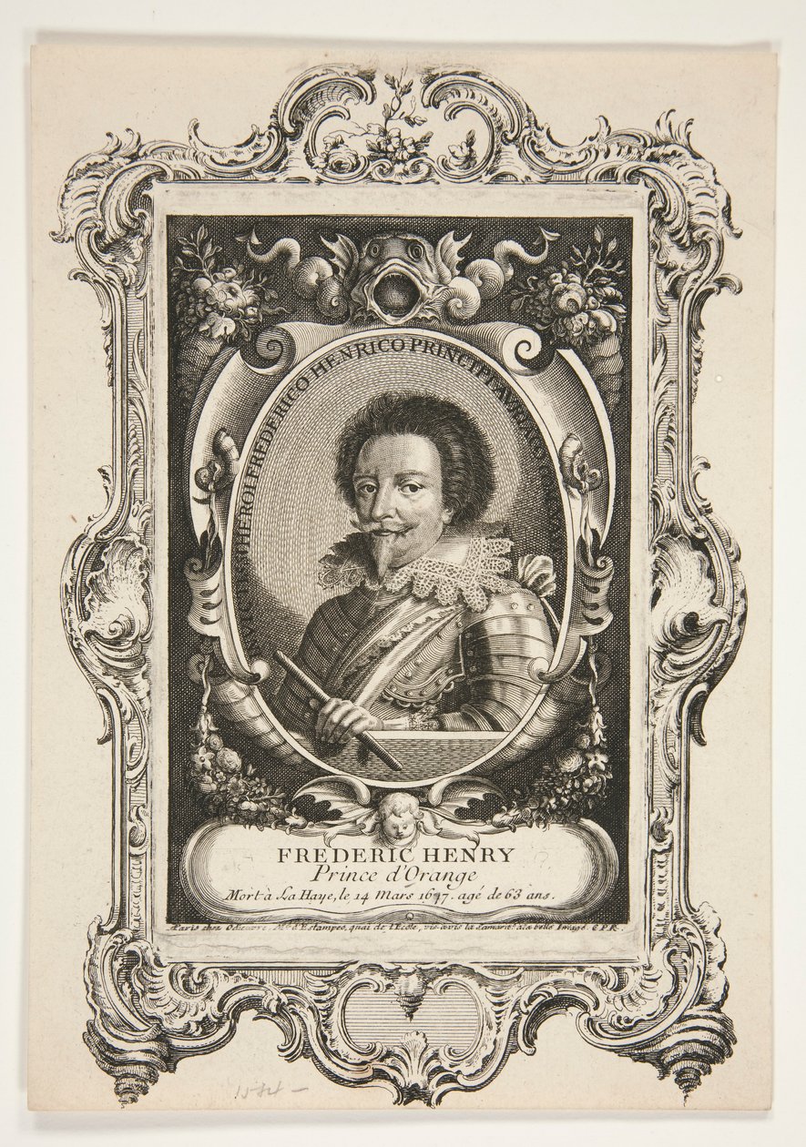 Frederic Henry, Prince of Orange, murió en La Haya el 14 de marzo de 1677, a los 63 años. de Unknown