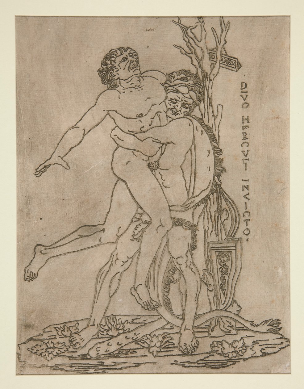 Hércules y Anteo de Unknown