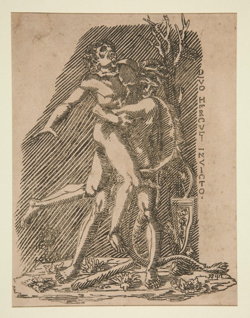 Hércules y Anteo de Unknown