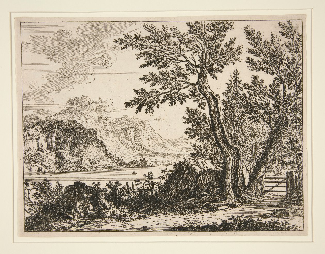 paisaje italiano de Unknown