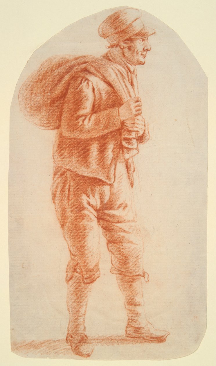 hombre con saco de Unknown