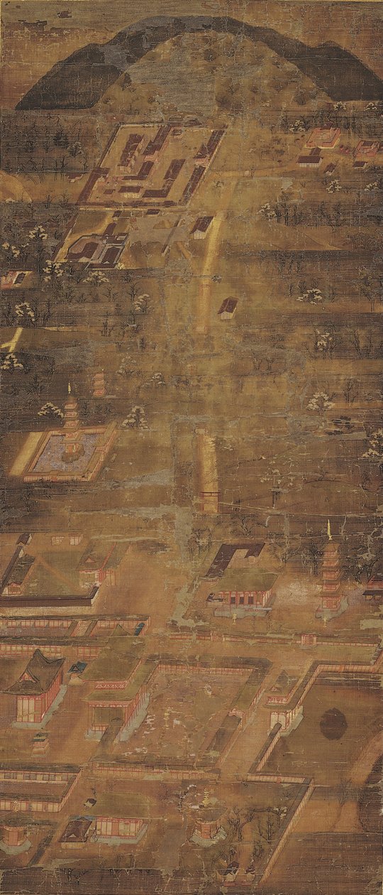 Mandala del santuario Kasuga y el templo Kofuku-ji de Unknown