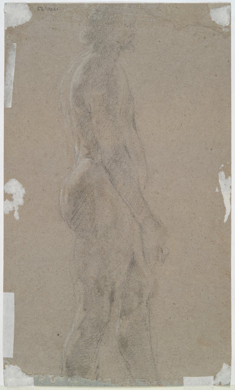 desnudo masculino (anverso); Figura masculina de perfil (verso) de Unknown