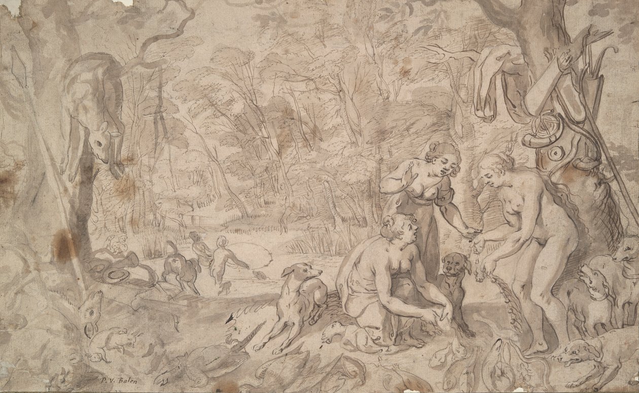 Ninfas en el bosque de Unknown