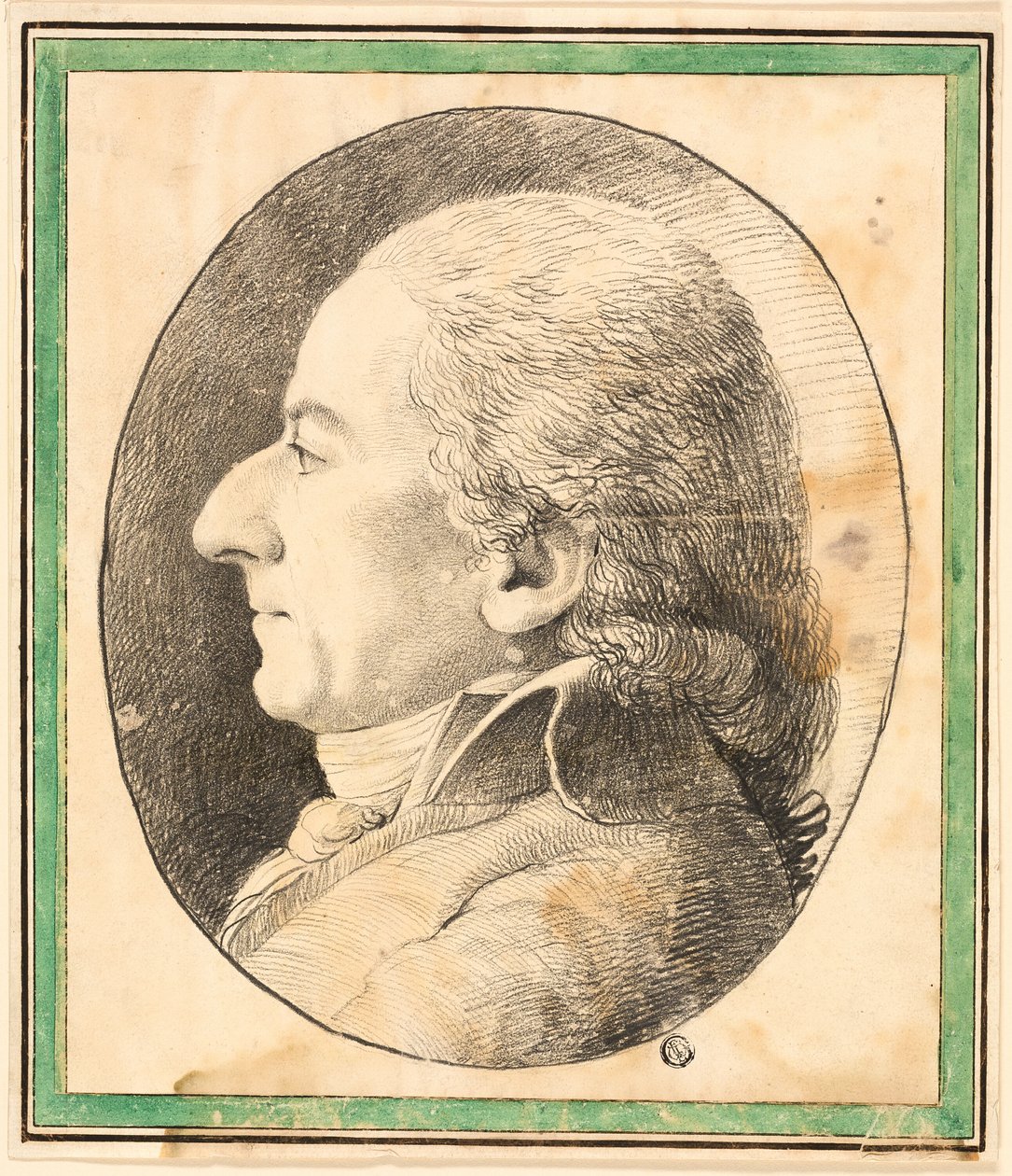 Busto de perfil de hombre de Unknown
