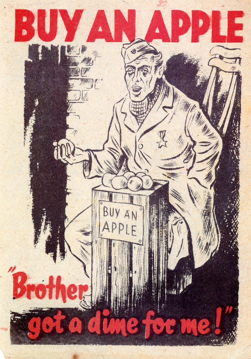 Propaganda. Compra una manzana. ¡Hermano, dame una moneda! 1940 de Unknown