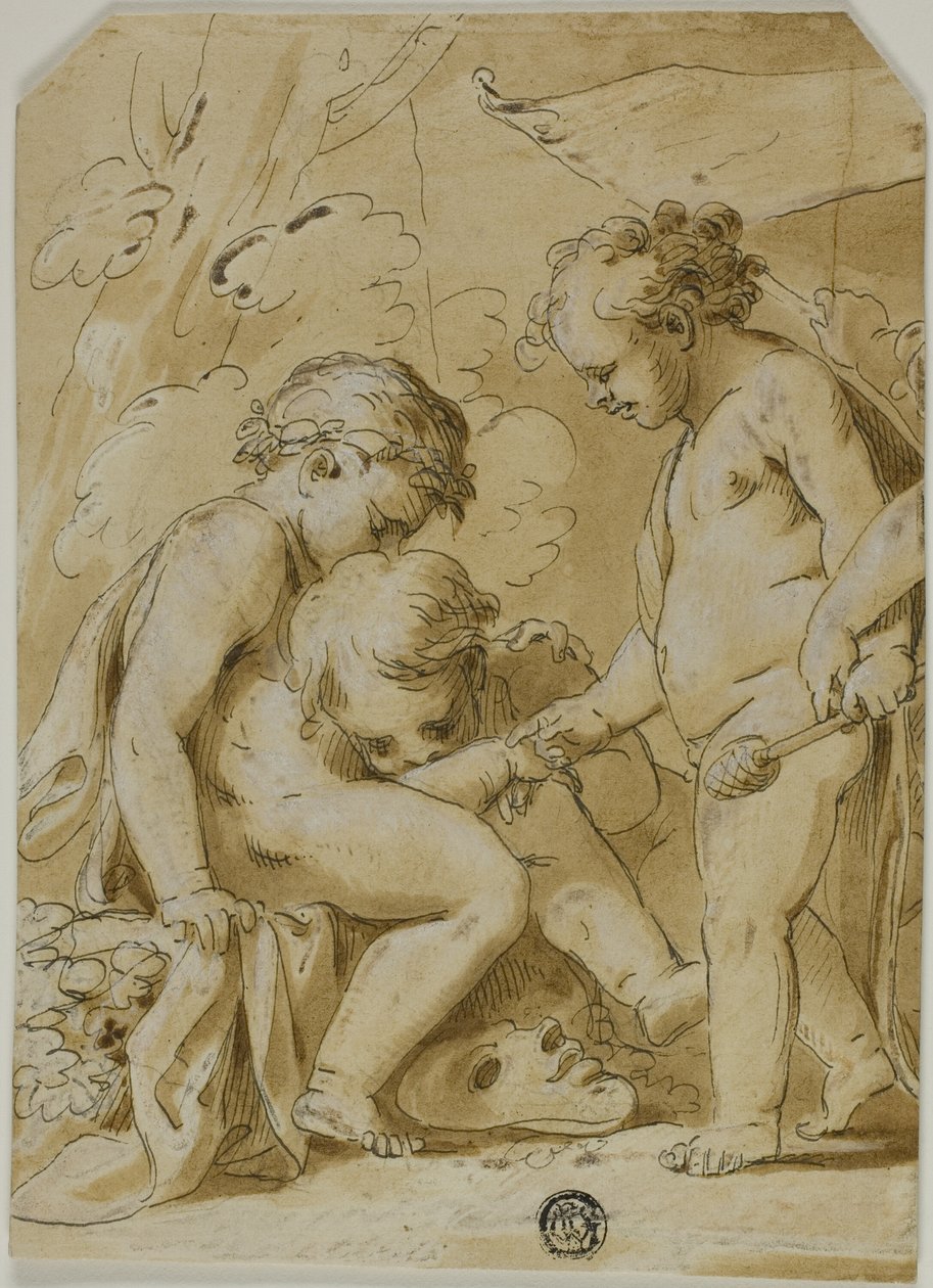 Bacanal de putti de Unknown