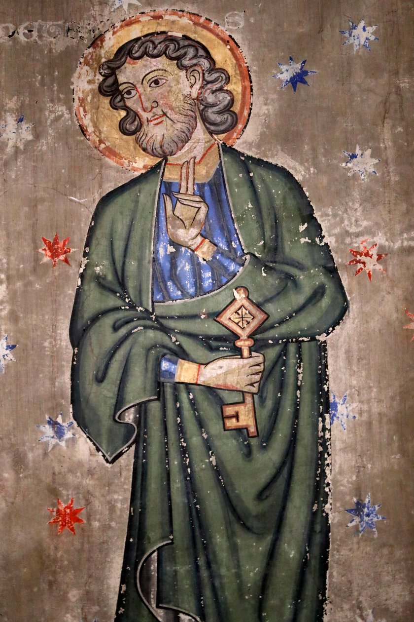 Iglesia Protestante de Saint-Pierre-le-Jeune, San Pedro, Fresco, Estrasburgo, Francia de Unknown