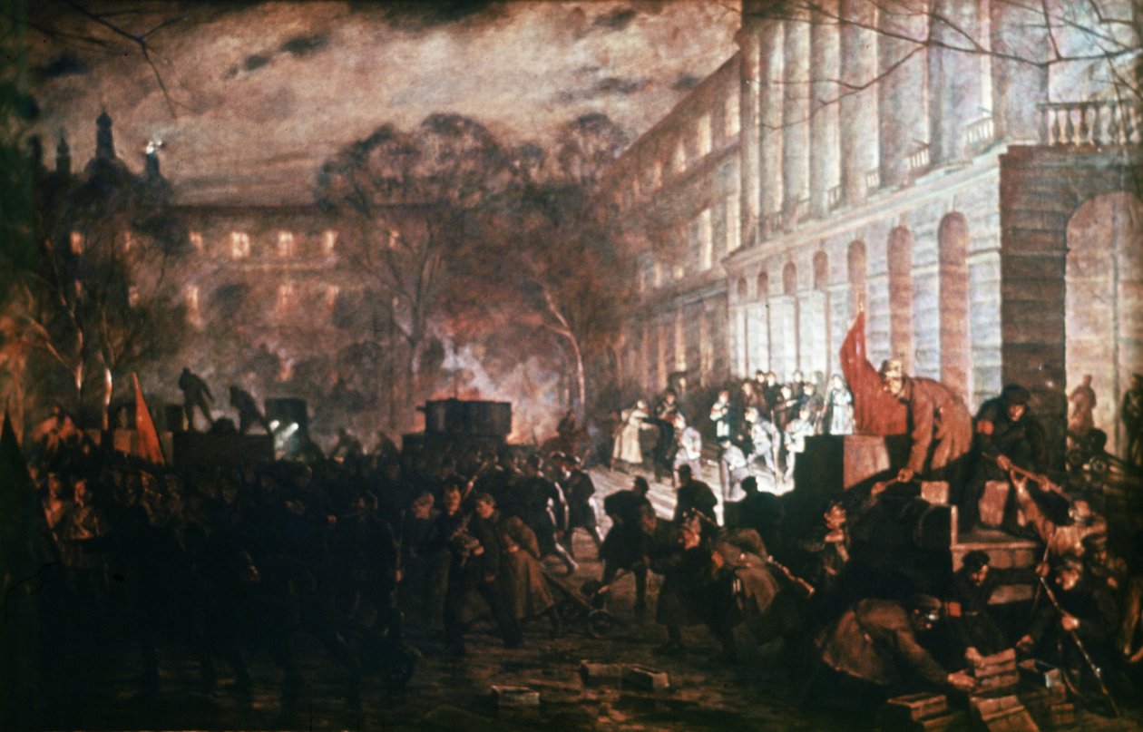 Instituto Smolny - Cuartel General de la Revolución de Octubre, Petrogrado 1917 de Unknown