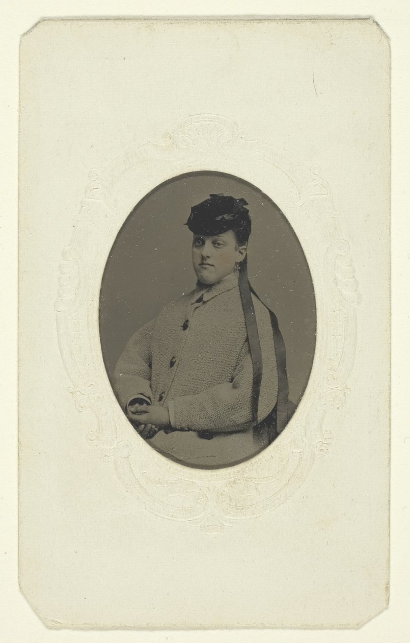Sin título (Retrato de una mujer con sombrero) de Unknown