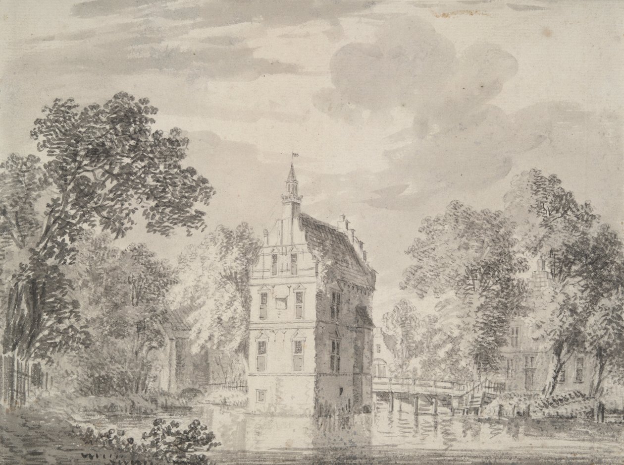 Vista del castillo de Crayestein, Holanda de Unknown
