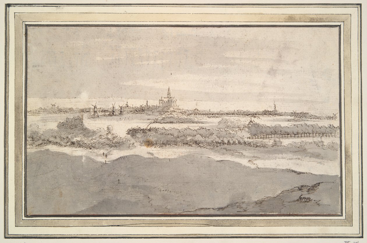 Vista de Haarlem desde el noroeste de Unknown