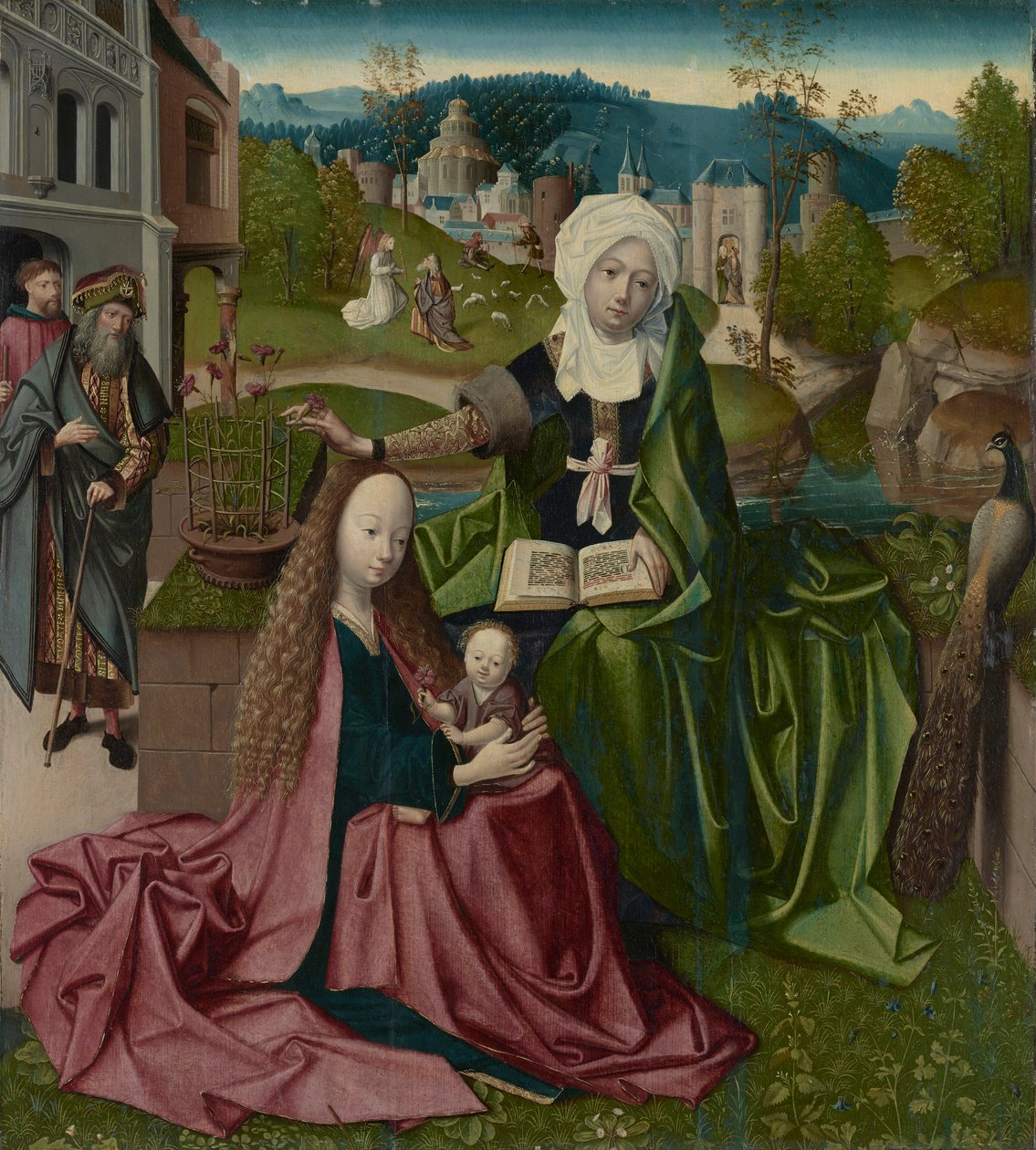 Virgen y el Niño con Santa Ana de Unknown