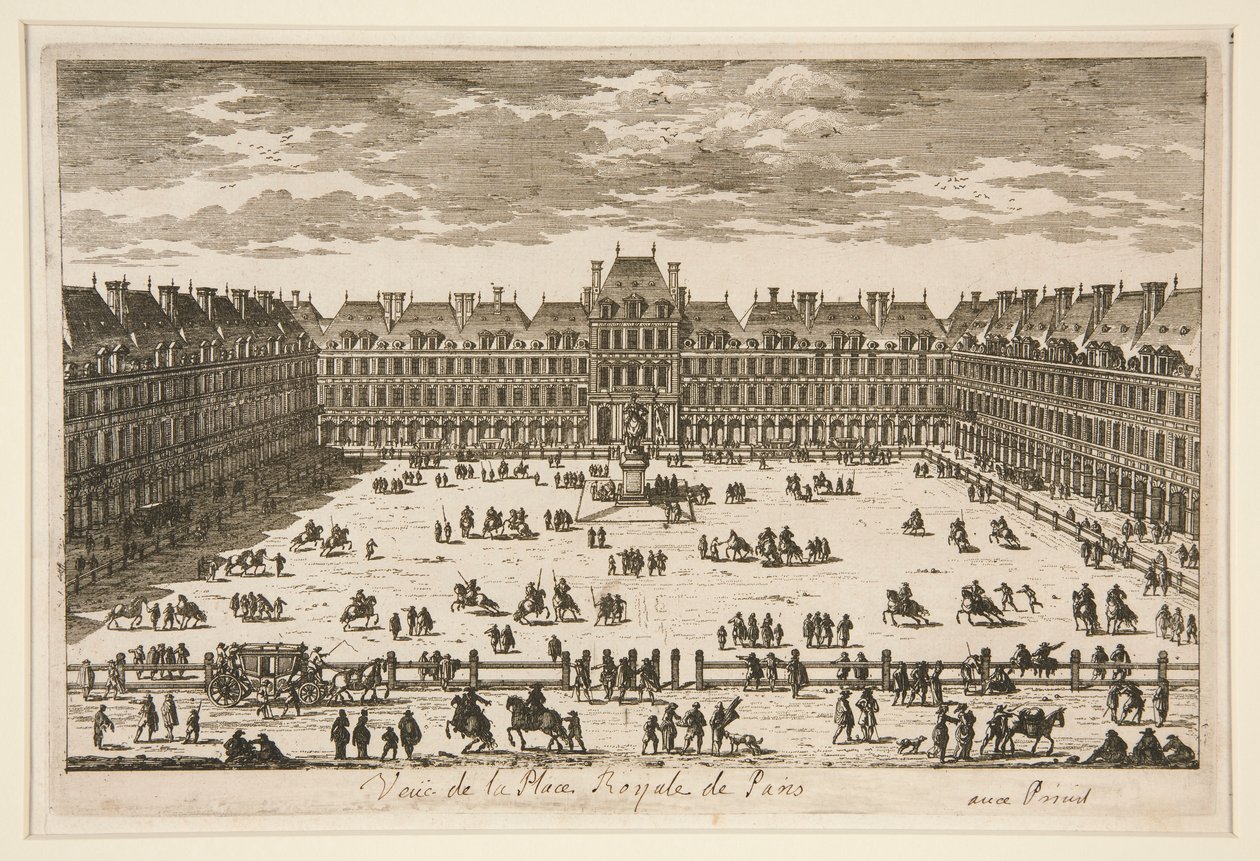 Vista de la Place Royale en París de Unknown