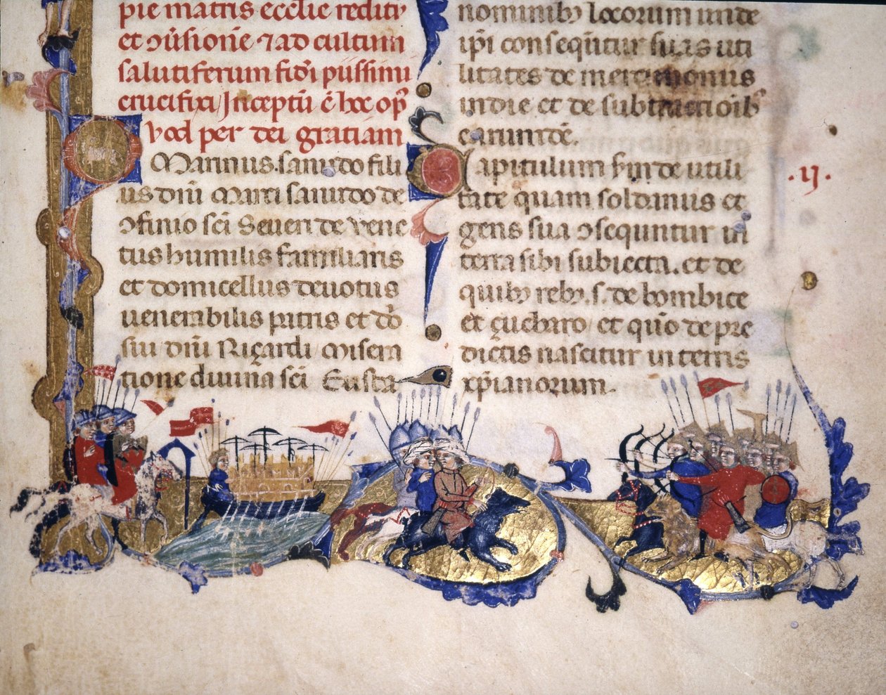 Una escena de cruzada - en "Secreta Fidelium Crucis" de Marino Sanudo de Unknown artist