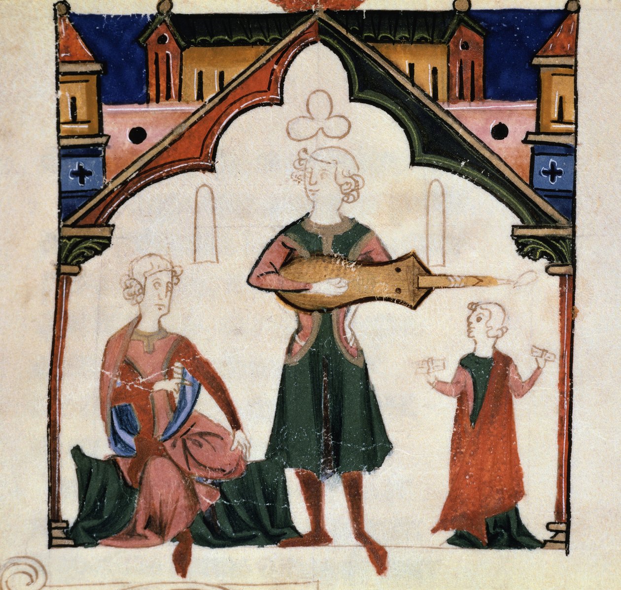 Un grupo de poetas y músicos (miniatura) de Unknown artist