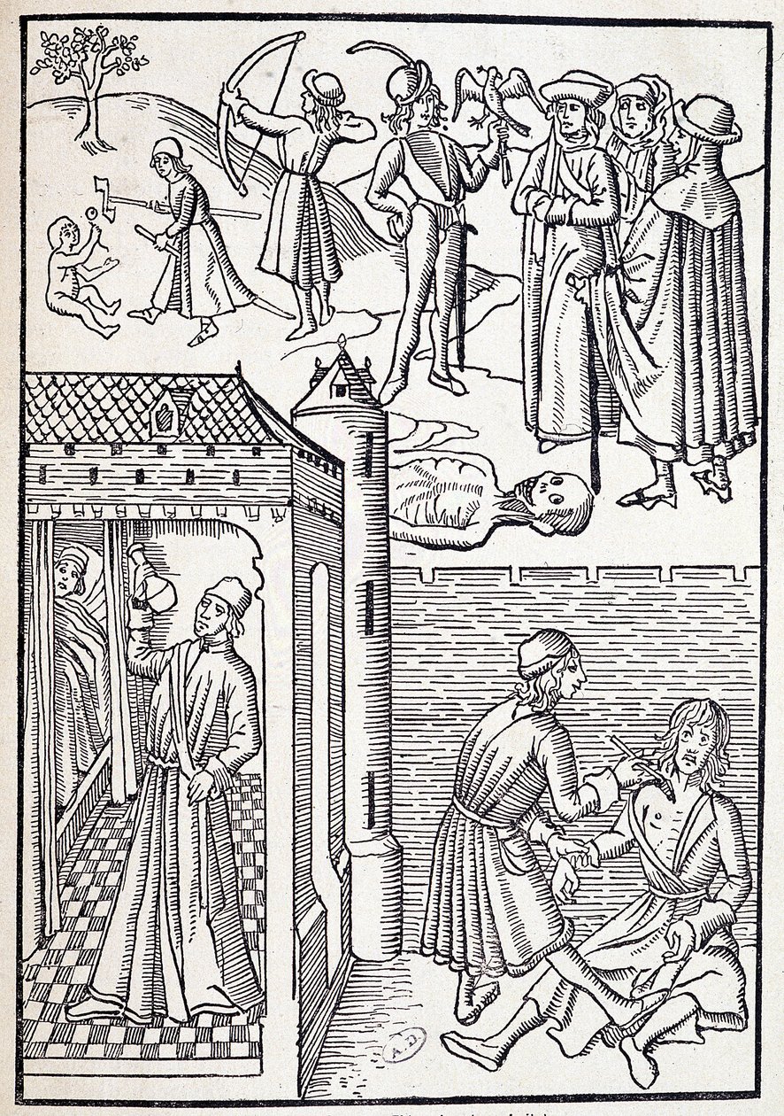 Un urólogo y cirujano en el siglo XV de Unknown artist