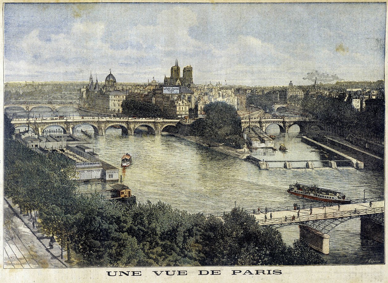 Una vista de París - en “The Petity Journal” de Unknown artist